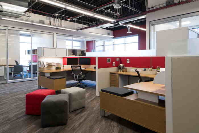 時(shí)尚現(xiàn)代簡(jiǎn)約風(fēng)格員工辦公室